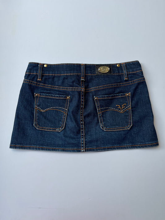 Vintage 00s Downtown Denim Mini Skirt (S)