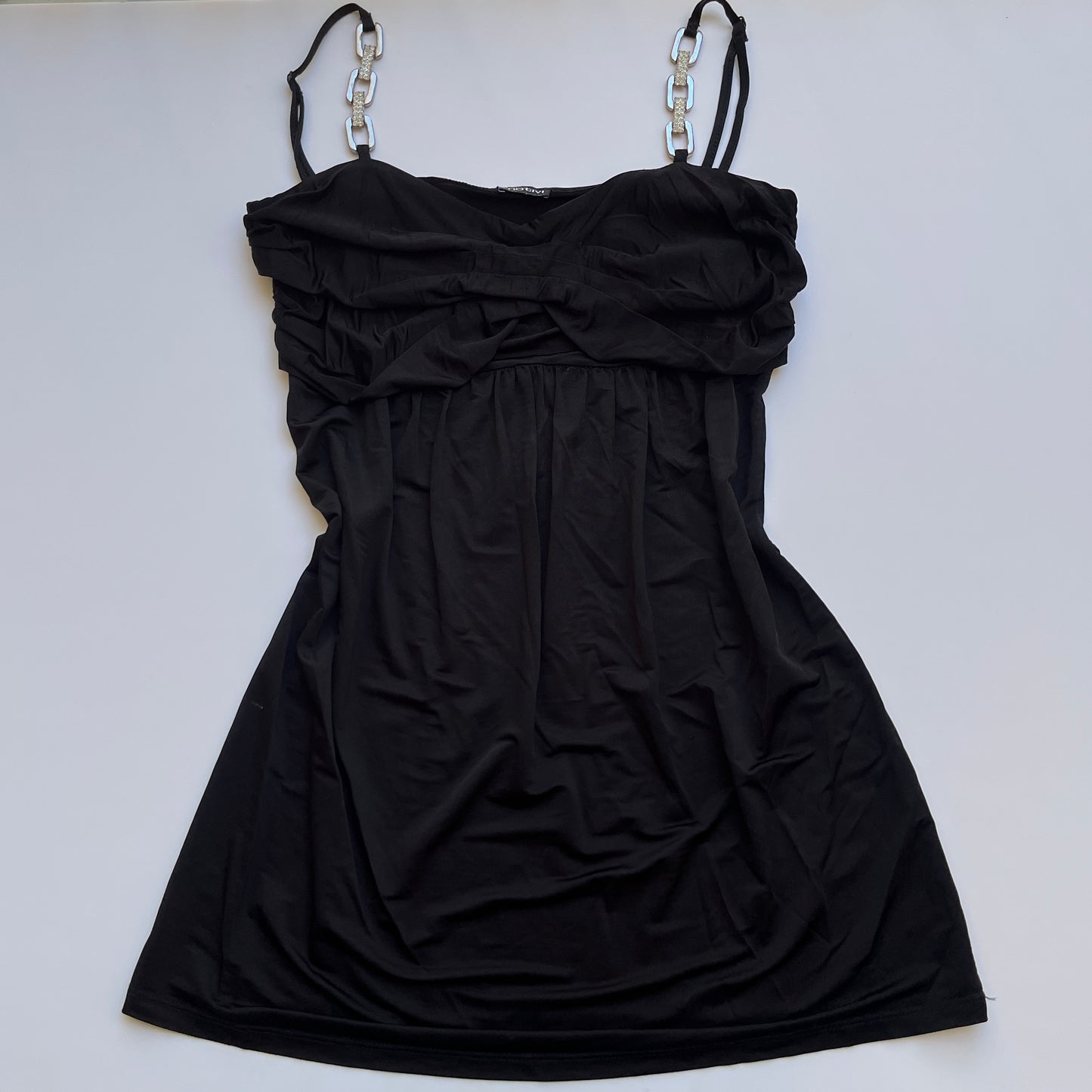 Vintage 00s Clubwear Black Cami (S)