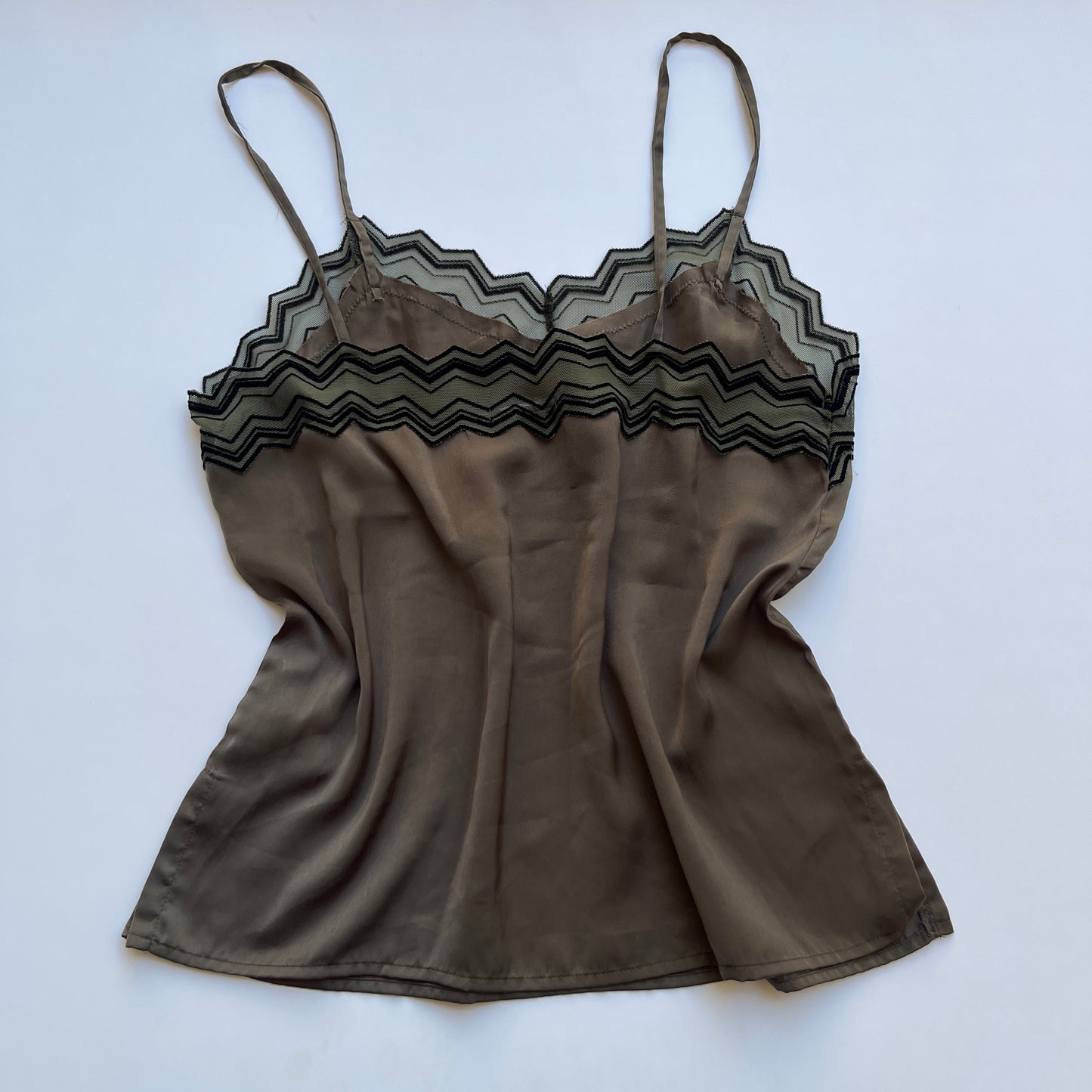 Vintage 00s Eclectic Brown Cami (S)