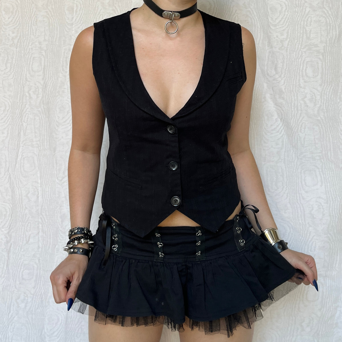 Vintage 00s Downtown Vest Top (S/M)