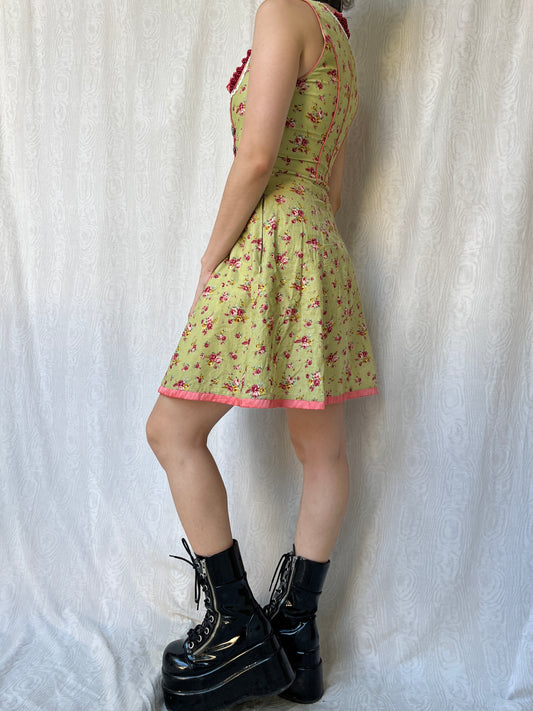 Vintage 00s Fairy Cottage Corset Dress (XS/S)