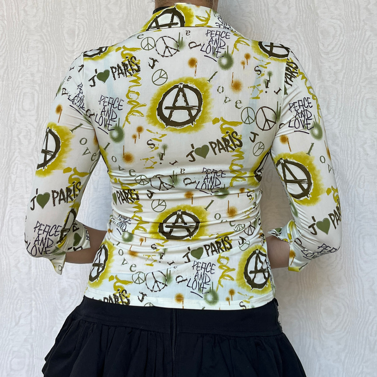 Vintage 00s Eclectic Graphic Top (S)
