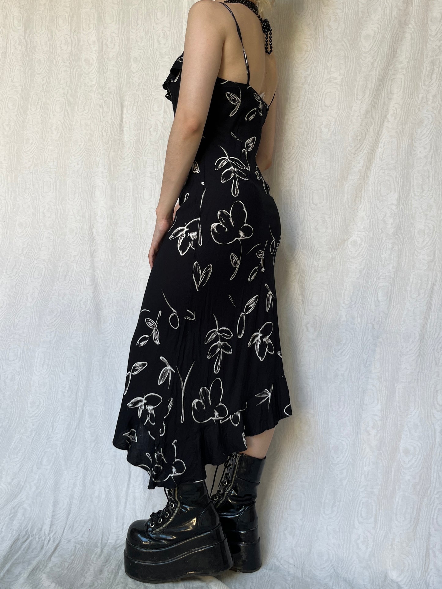 Vintage 90s Eclectic Grunge Asymmetric Dress (S)