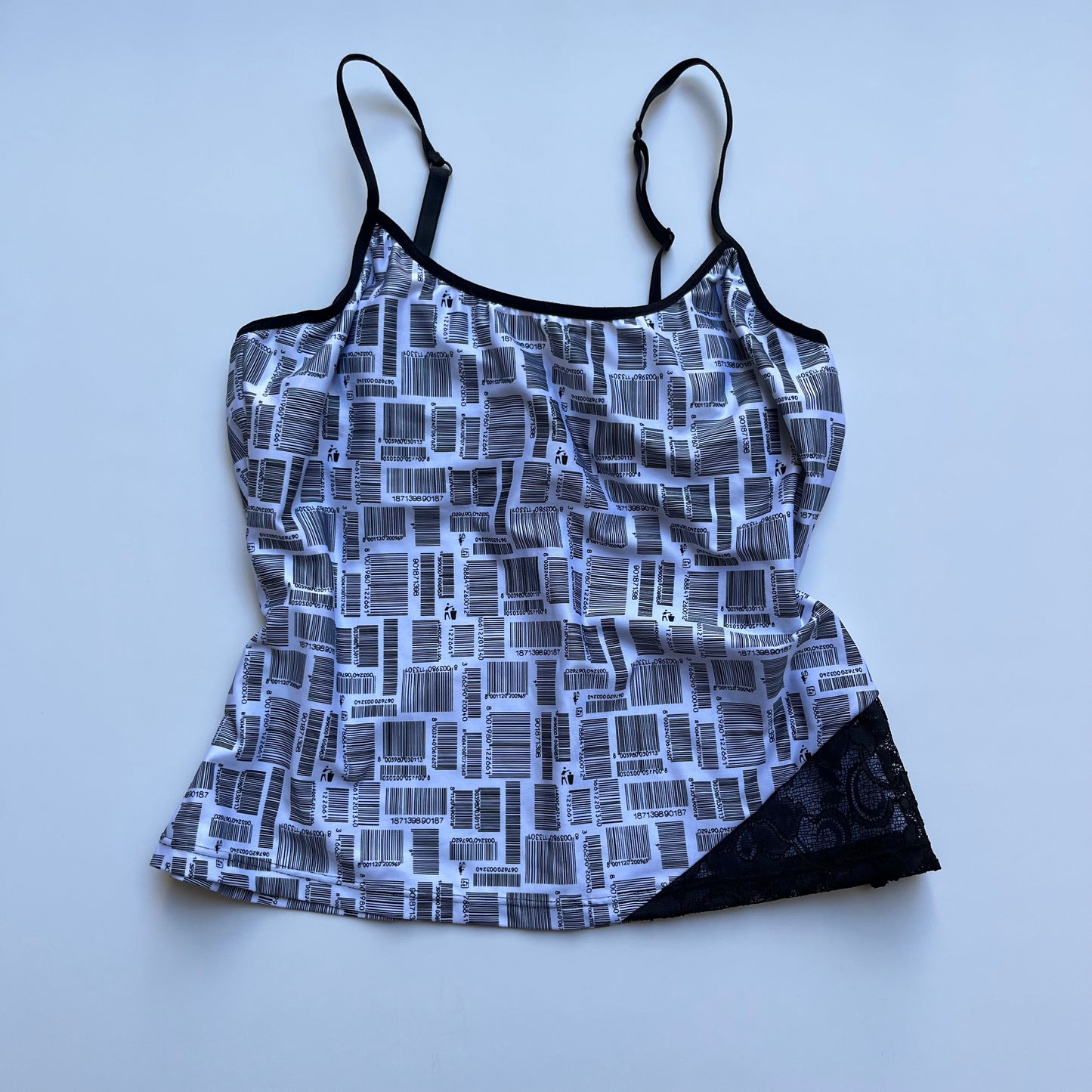 Vintage 00s Indie Sleaze Barcode Cami (XS)