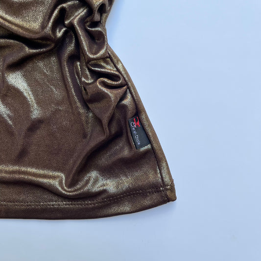 Vintage 00s Clubwear Gold Cami (S)