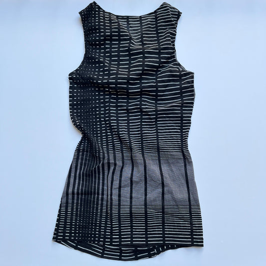 Vintage 00s Clubwear Eclectic B&W Cowl Top (XS/S)