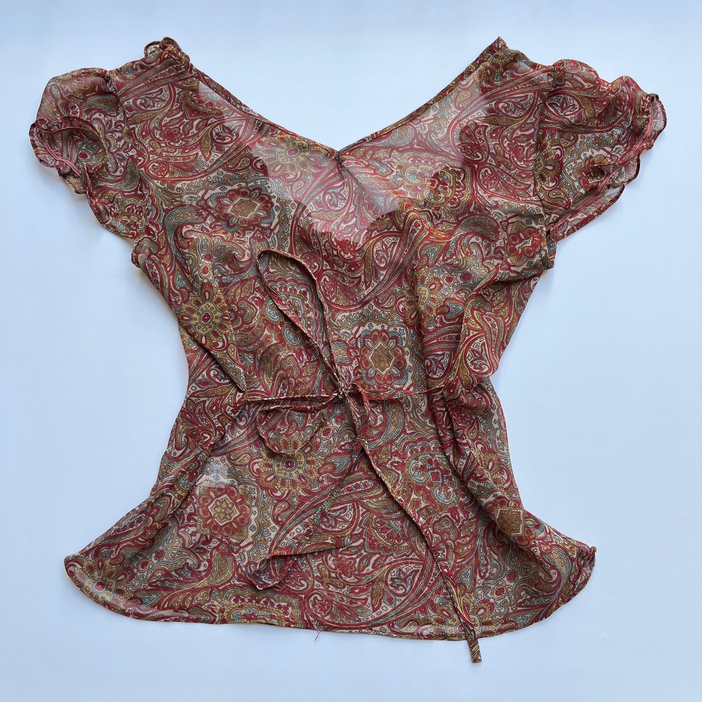 Vintage 00s Boho Fairy Graphic Blouse (M/L)