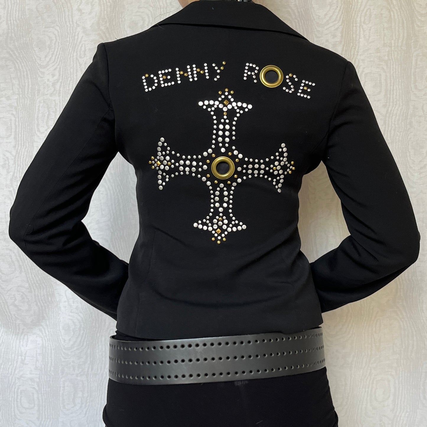 Vintage 00s Gothic Black Blazer (XS/S)