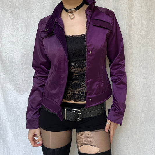 Vintage 00s Downtown Purple Jacket (S)