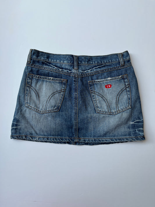 Vintage 00s Downtown Denim Mini Skirt (S)