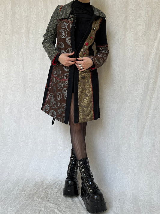 Vintage 00s Desigual Graphic Coat (M)