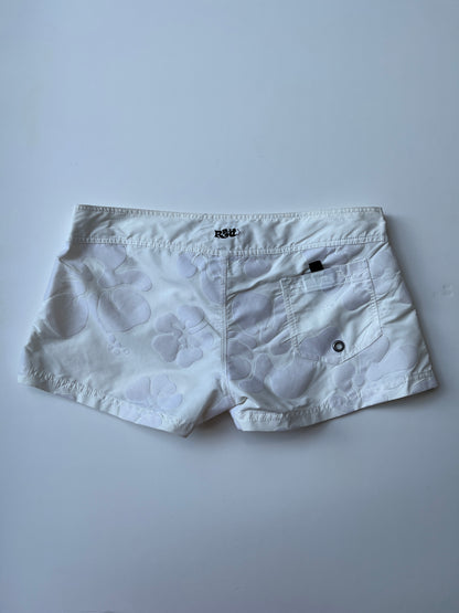Vintage 00s Surf White Mini Shorts (S)