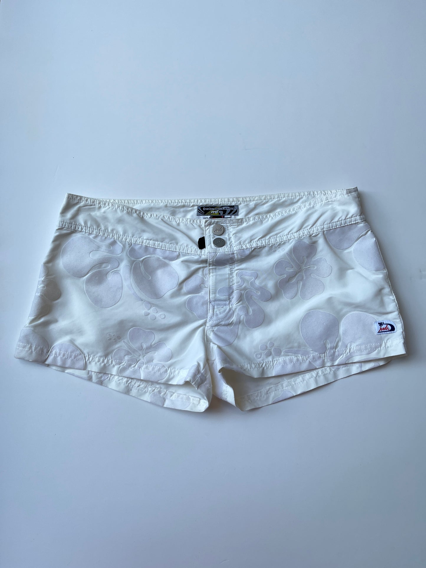 Vintage 00s Surf White Mini Shorts (S)
