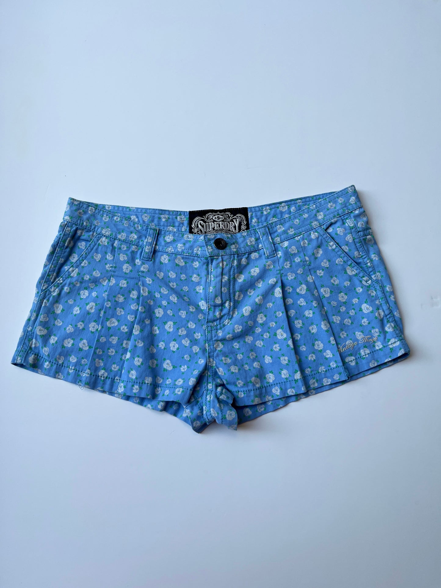 Vintage 00s Surf Crush Graphic Micro Shorts (S)