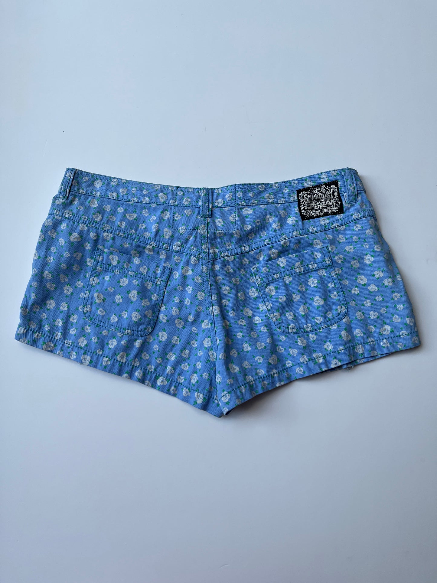 Vintage 00s Surf Crush Graphic Micro Shorts (S)
