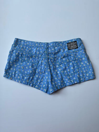 Vintage 00s Surf Crush Graphic Micro Shorts (S)