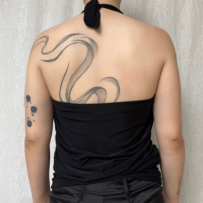 Vintage 00s Clubwear Cowl Top (S/M)