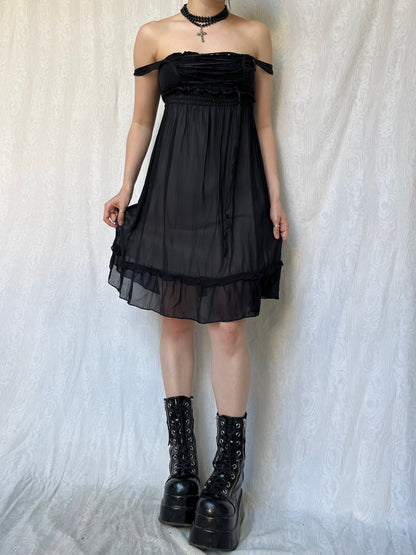 Vintage 90s Grunge Fairy Knee Dress (S)
