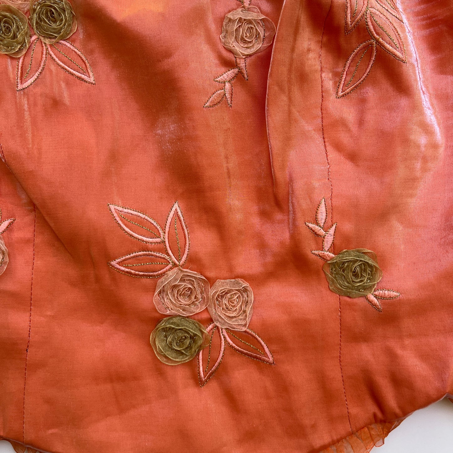 Vintage 90s Fairy Orange Corset Top (S)