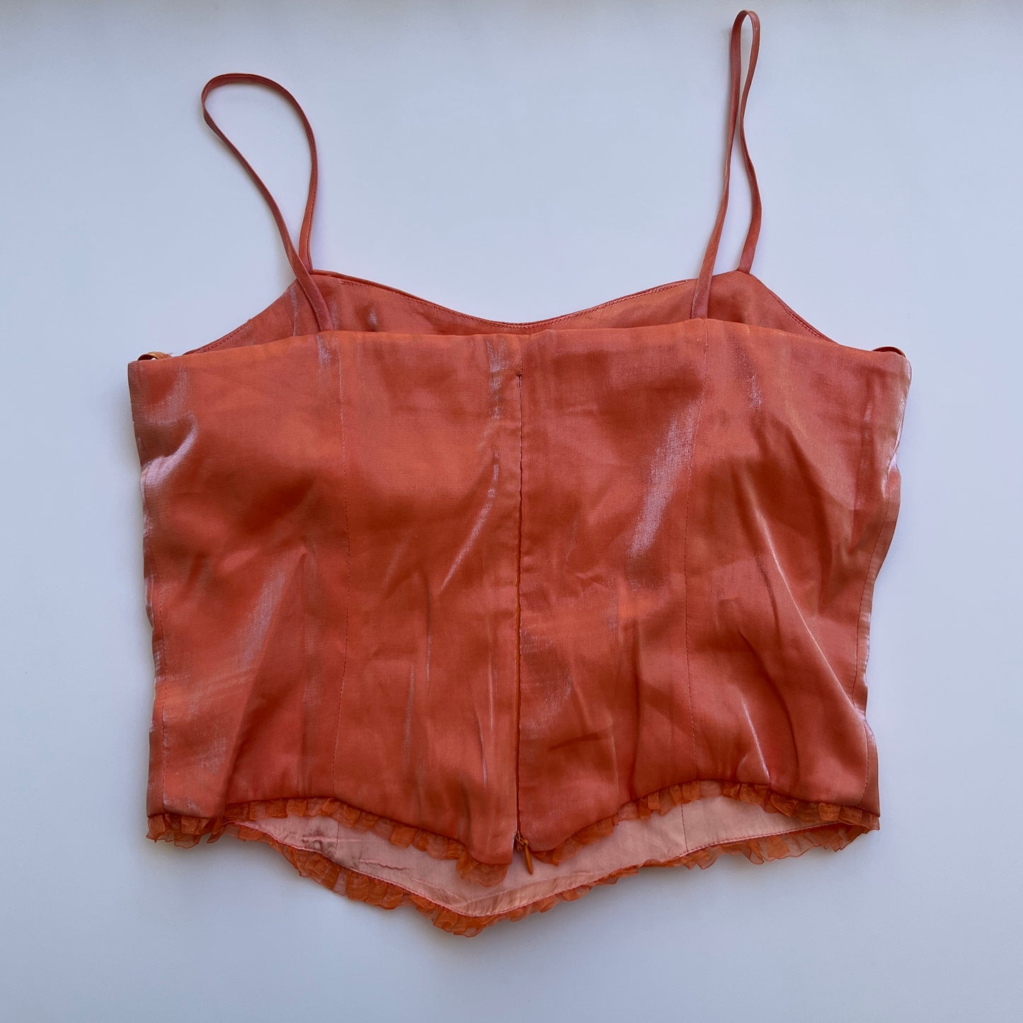 Vintage 90s Fairy Orange Corset Top (S)