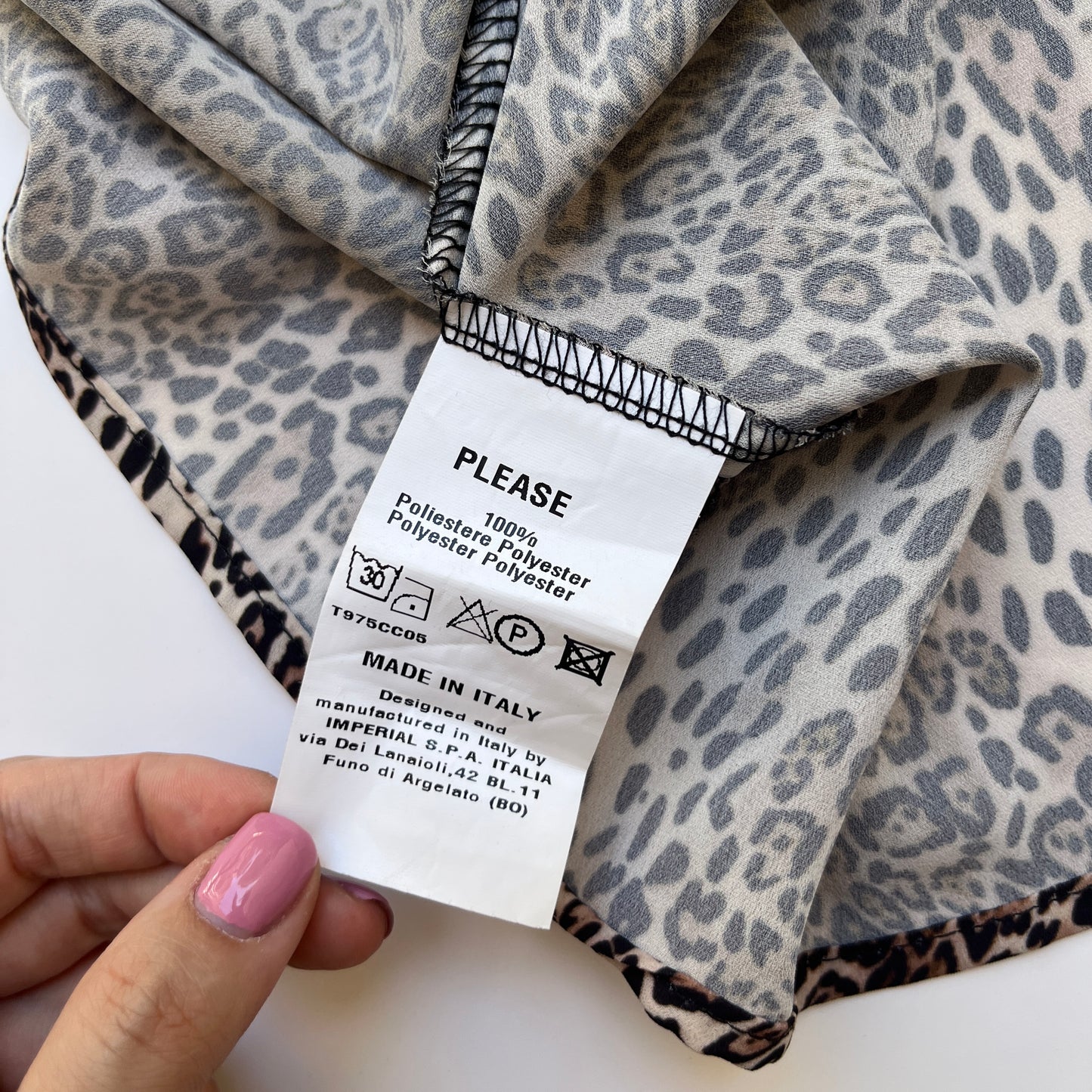 Vintage 00s Biker Leopard Print Cami (XS)