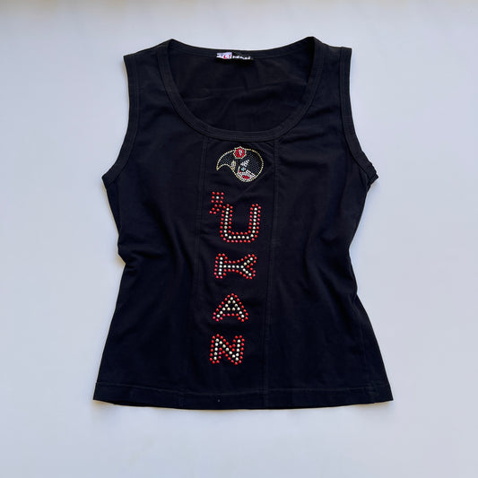 Vintage 00s Black Indie Sleaze Baby Tee (S)