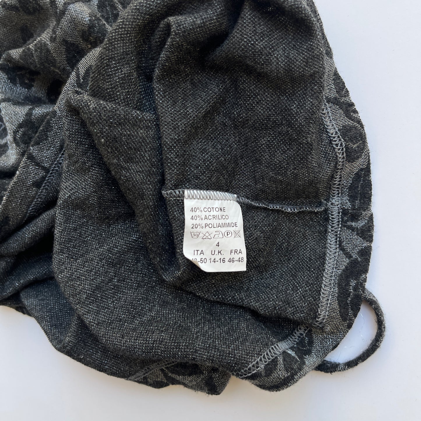 Vintage 00s Dark Coquette Gray Cami (S)
