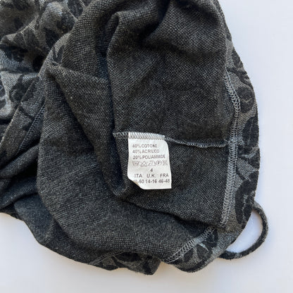 Vintage 00s Dark Coquette Gray Cami (S)