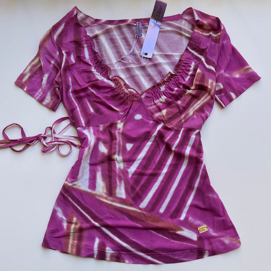Vintage 00s Romcom Main Pink Blouse (S)