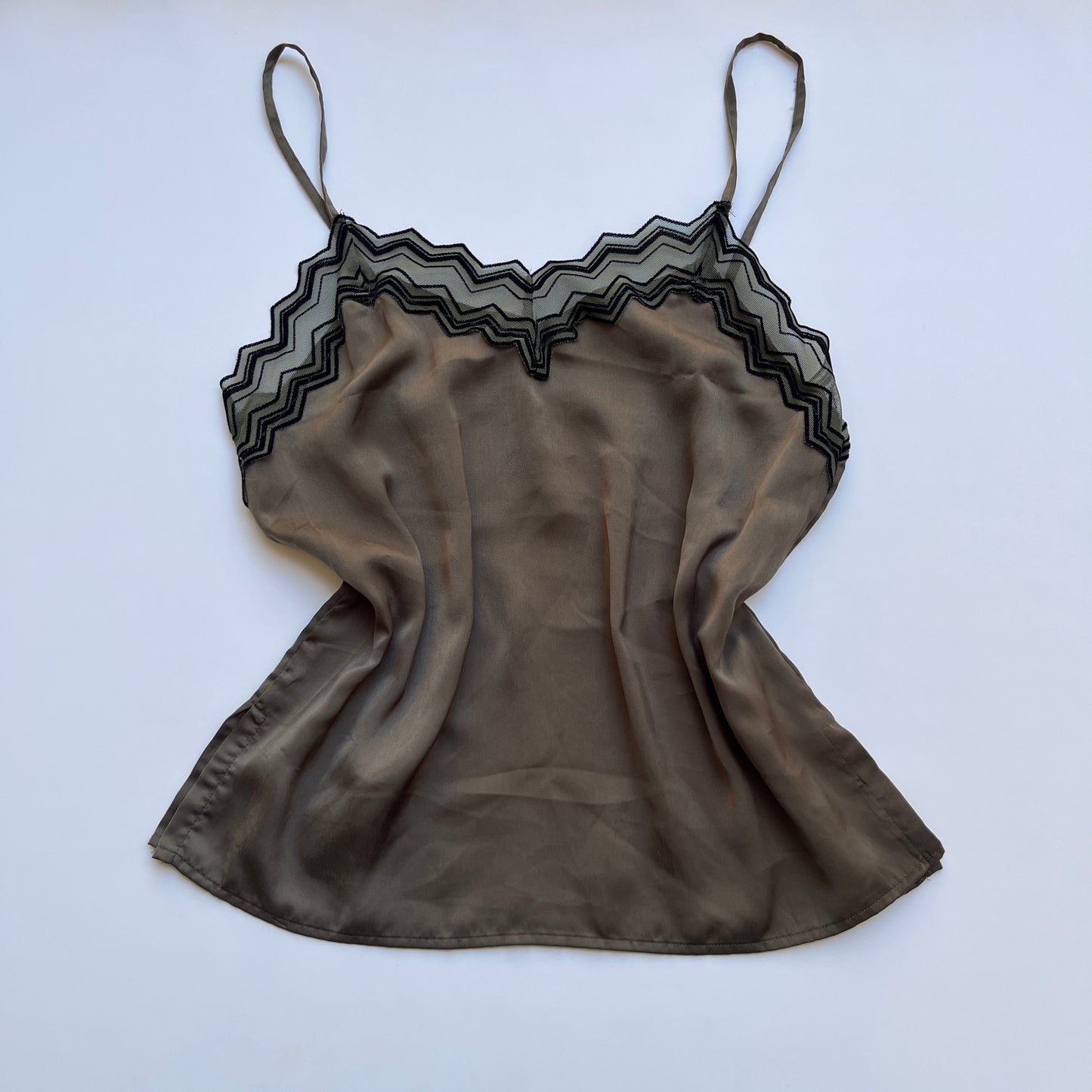 Vintage 00s Eclectic Brown Cami (S)