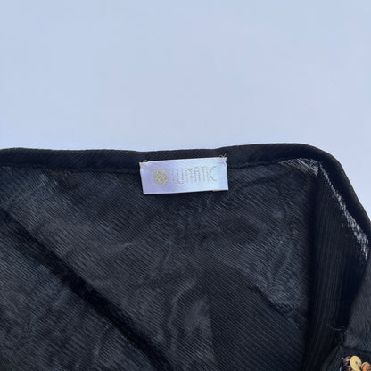 Vintage 00s Clubwear Black Halter Top (S)