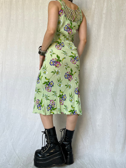 Vintag 00s Fairy Garden Midi Dress (S)
