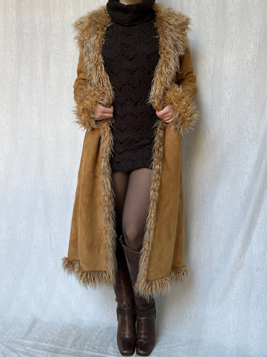 Vintage 90s Downtown Afghan Coat (L)