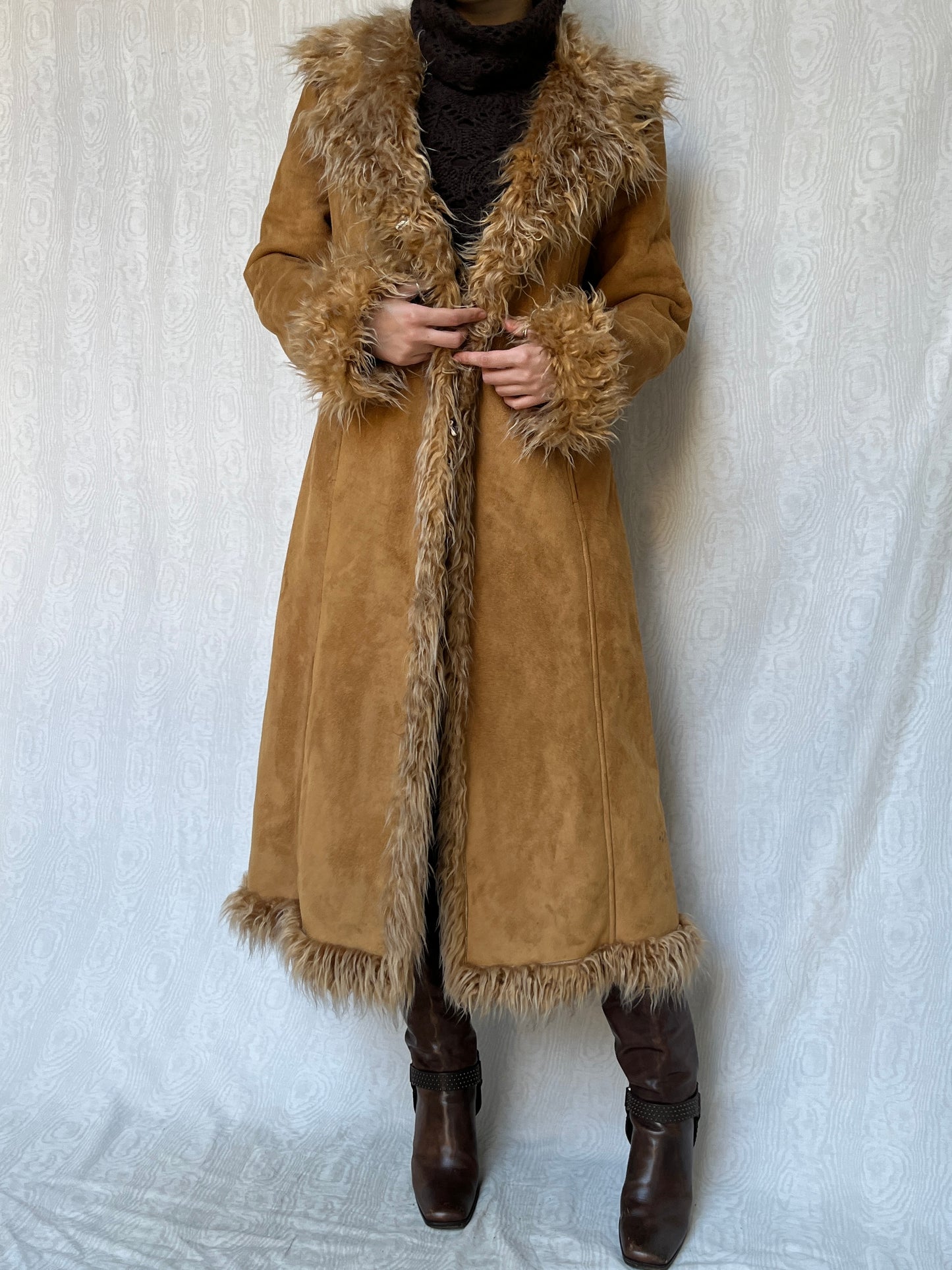 Vintage 90s Downtown Afghan Coat (L)