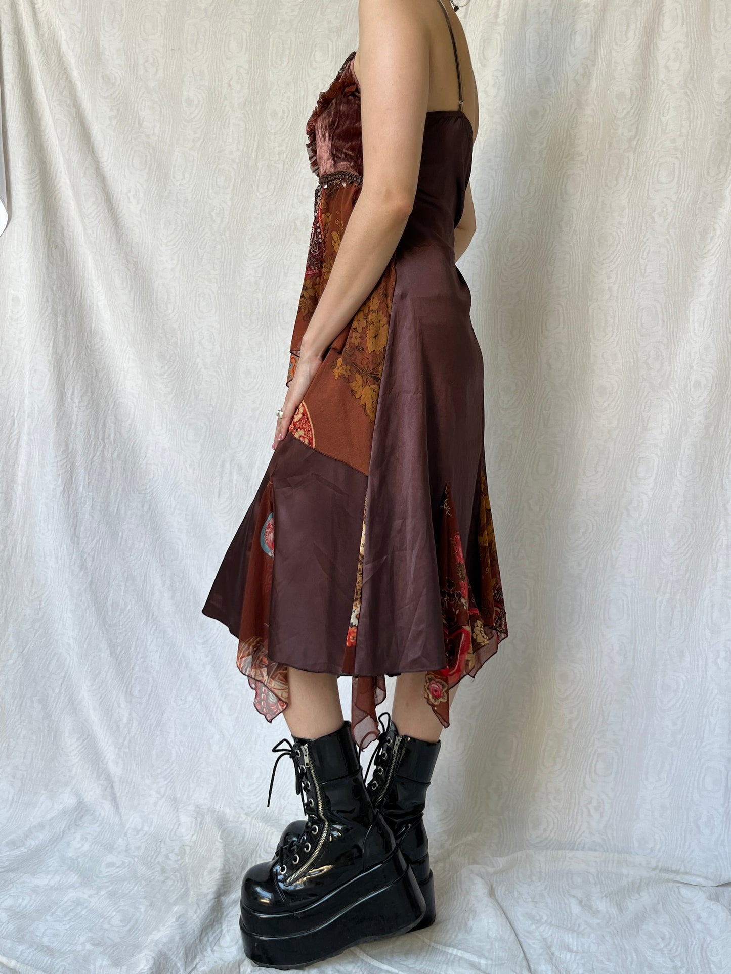 Vintage 00s Witchy Multi Graphic Dress (S/M)