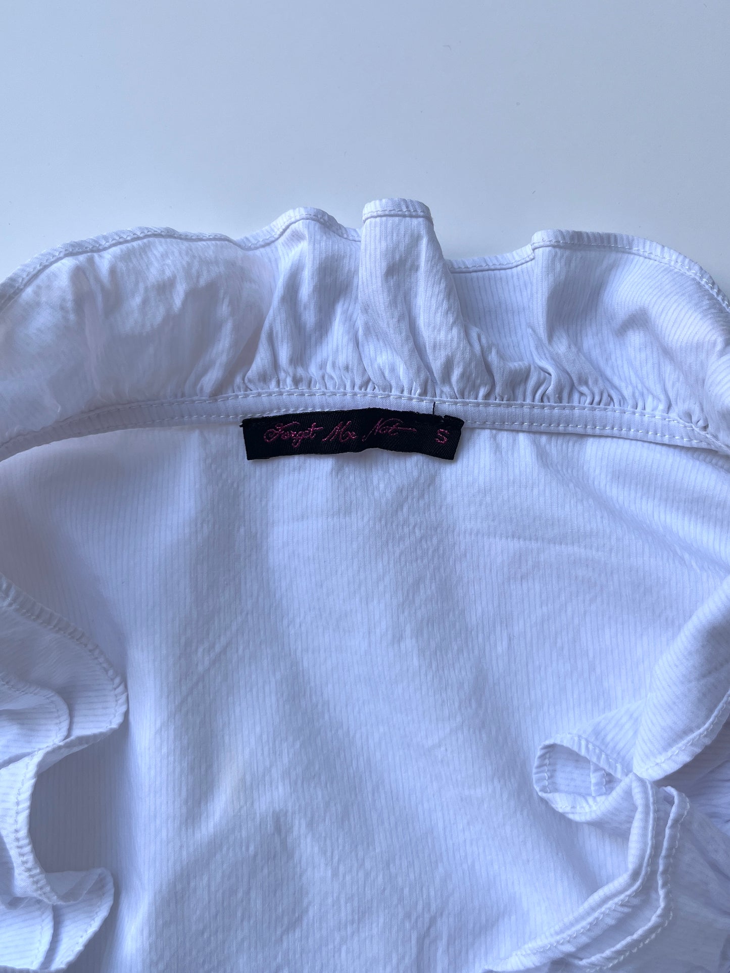 Vintage 00s Elena Gilbert Office Fitted White Top (S)