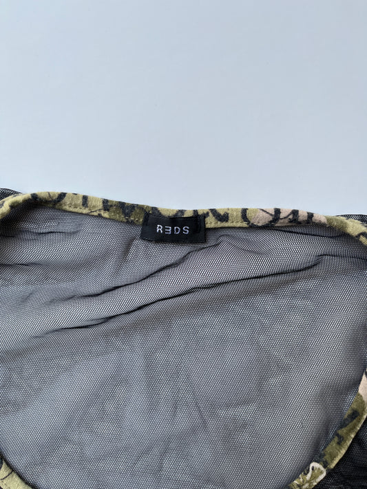 Vintage 00s Rave Mesh Top (XS/S)