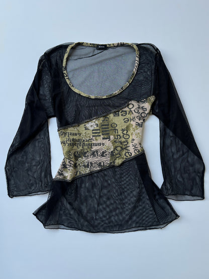 Vintage 00s Rave Mesh Top (XS/S)