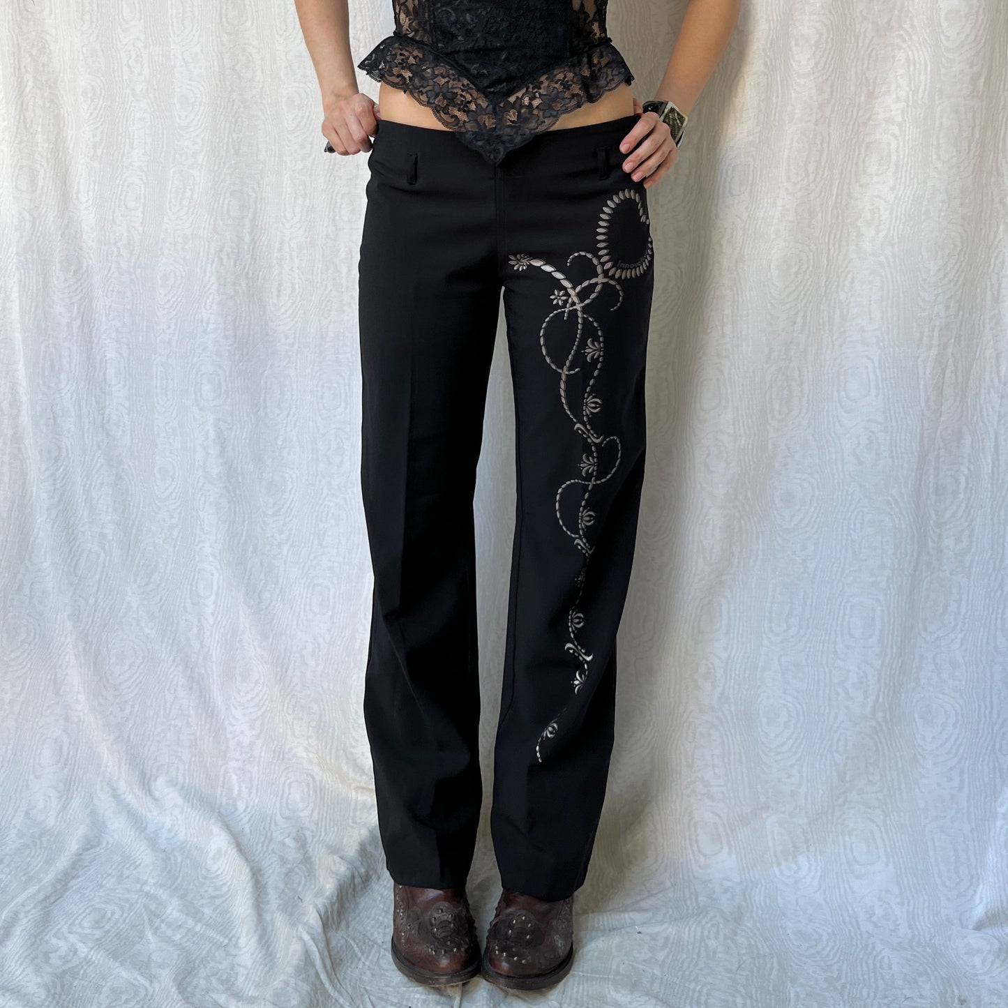 Vintage 00s Eclectic Office Pants (M)