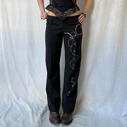Vintage 00s Eclectic Office Pants (M)