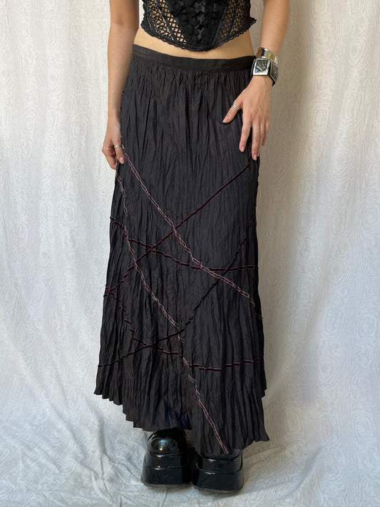 Vintage 00s Whimsigoth Maxi Skirt (S/M)
