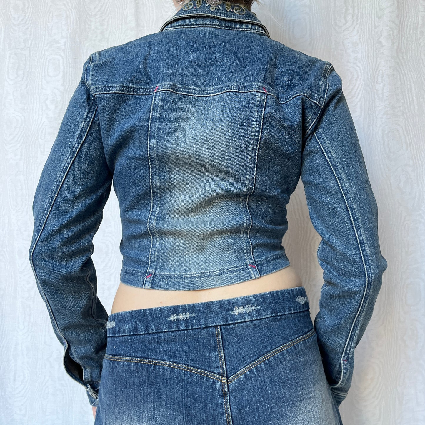 Vintage 00s Downtown Fitted Denim Jacket (S/M)