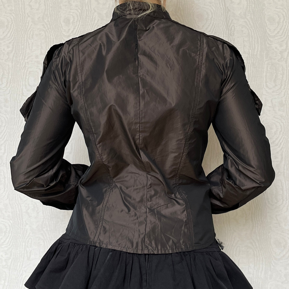 Vintage 00s Grunge Metallic Top / Jacket (M)