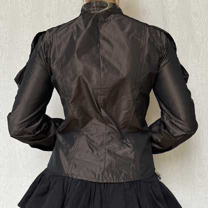 Vintage 00s Grunge Metallic Top / Jacket (M)