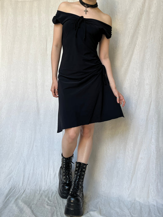 Vintage 00s Romantic Grunge Knee Dress (M)