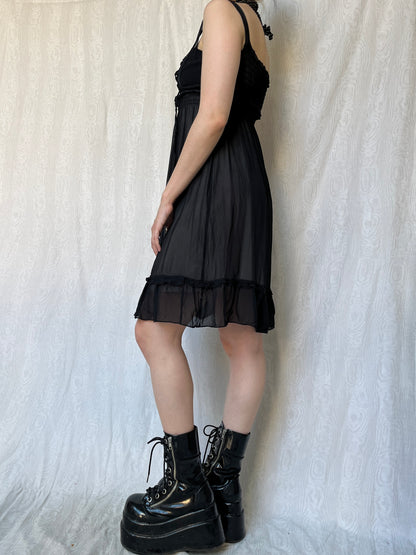 Vintage 90s Grunge Fairy Knee Dress (S)