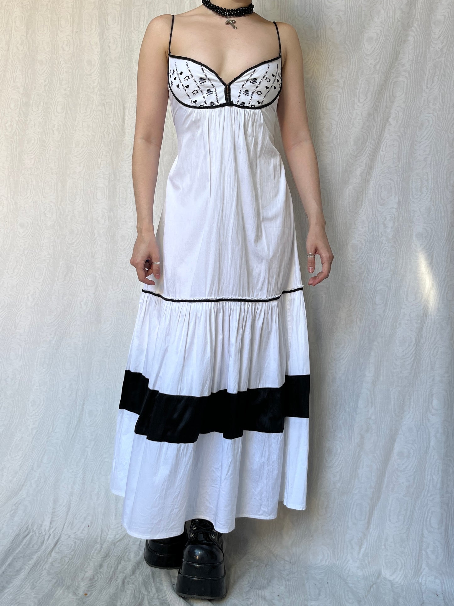 Vintage 00s Grunge Fairy Maxi Dress (S)