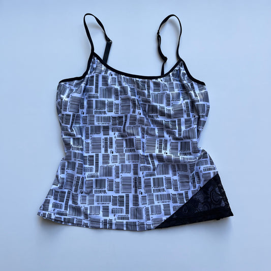 Vintage 00s Indie Sleaze Barcode Cami (XS)