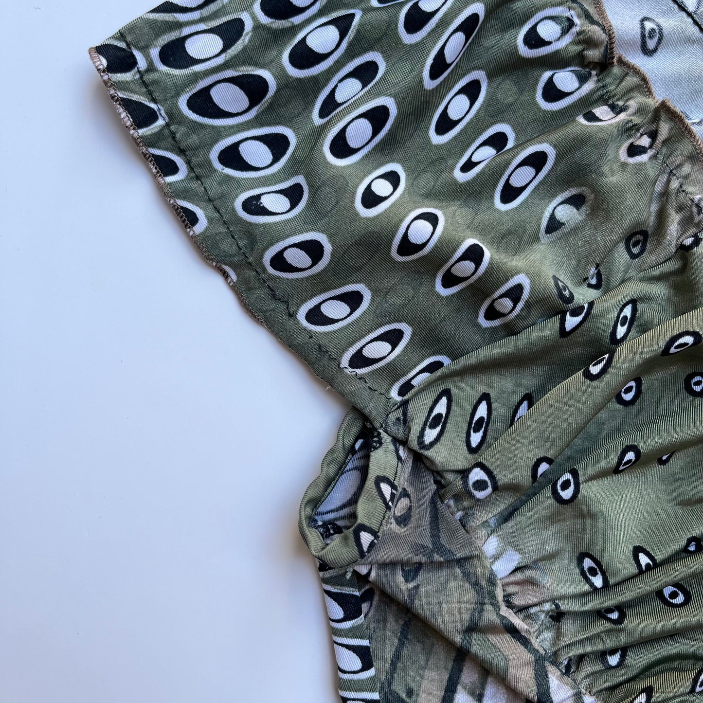Vintage 00s Eclectic Graphic Blouse (S)