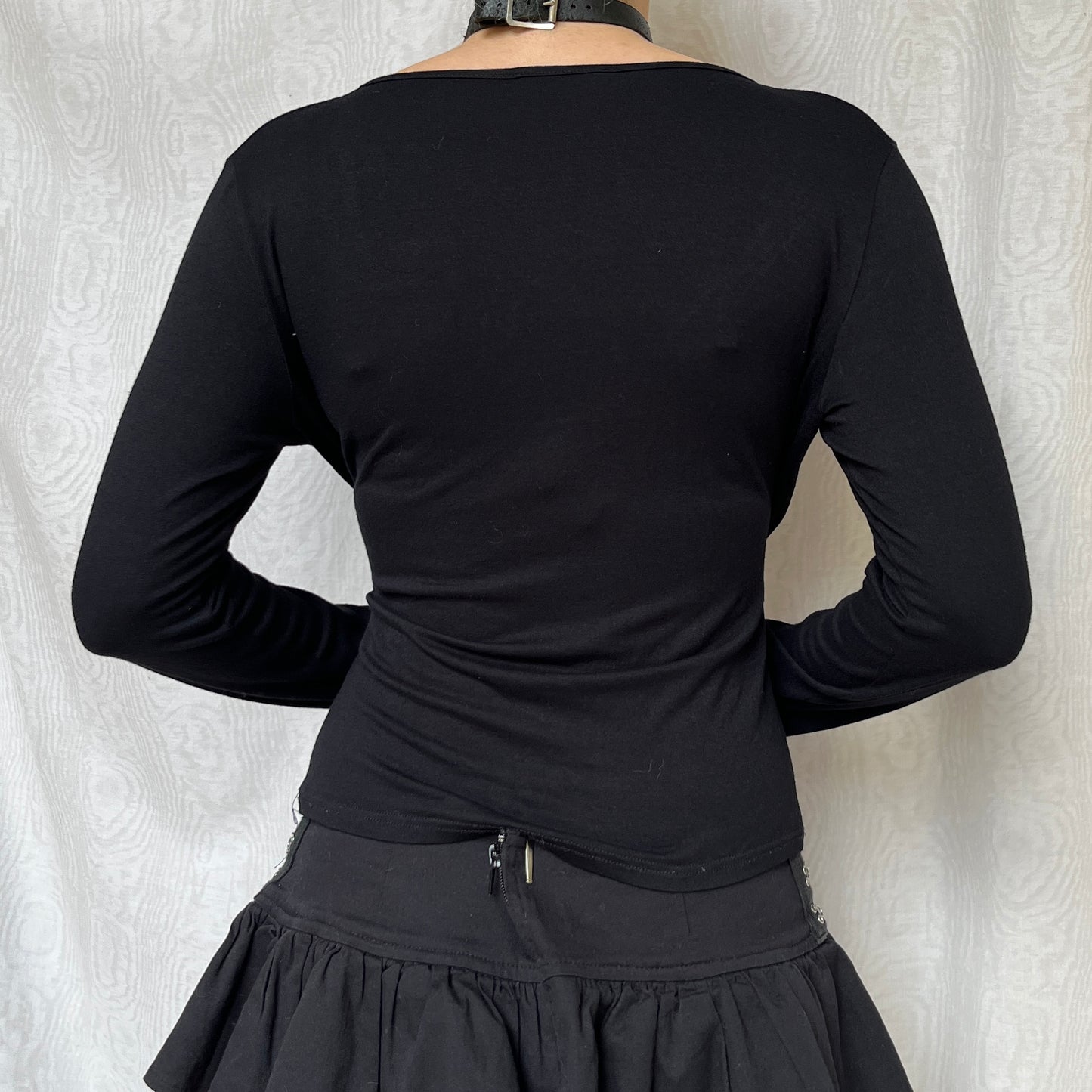 Vintage 00s Eclectic Graphic Long Sleeve Top (M/L)